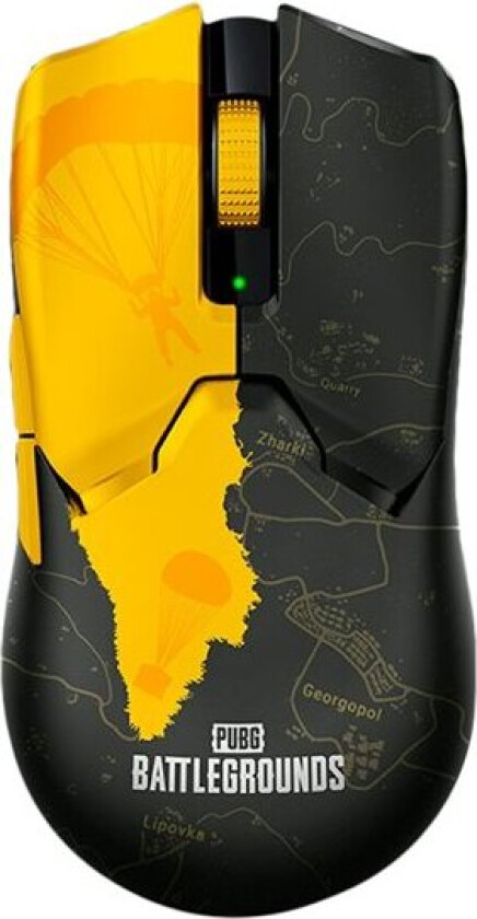 Viper V2 Pro - PUBG: BATTLEGROUNDS Edition - mus - høyrehendt - optisk - 6 knapper - trådløs, kablet - 2.4 GHz, USB-C - USB trådløs mottaker