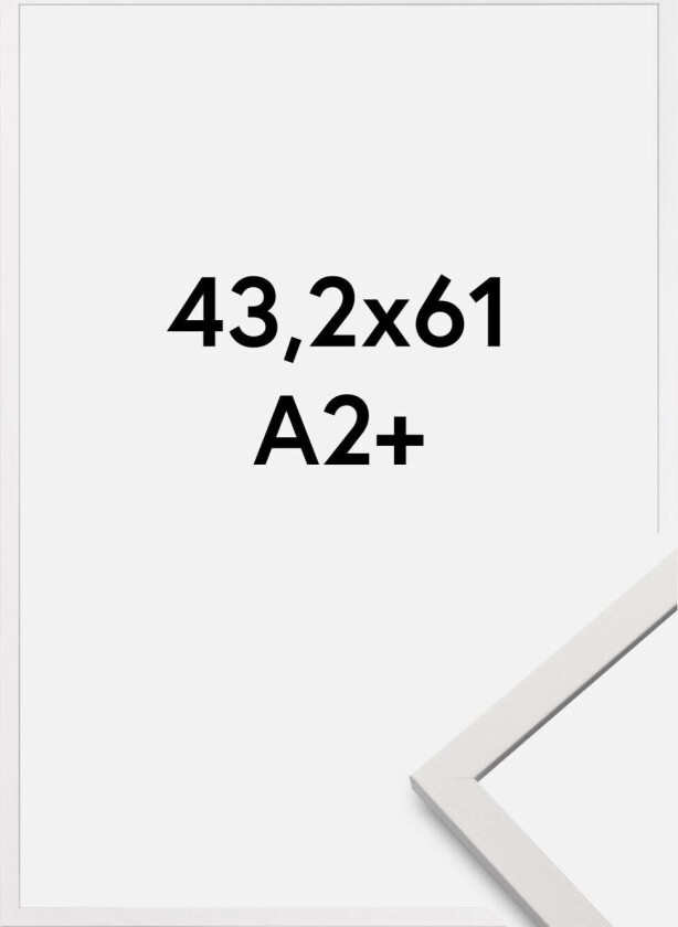 Ramme Edsbyn Akrylglass Hvit 43,2x61 Cm (A2+)