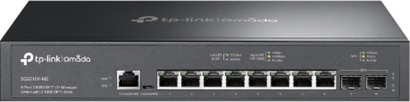 Omada SG3210X-M2, Håndtert, L2+, 2.5G Ethernet (100/1000/2500), Rack-montering, 1U