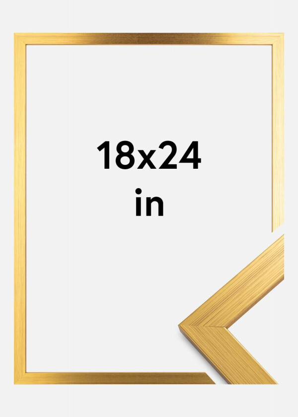 Ramme Gold Wood 18x24 Inches (45,72x60,96 Cm)