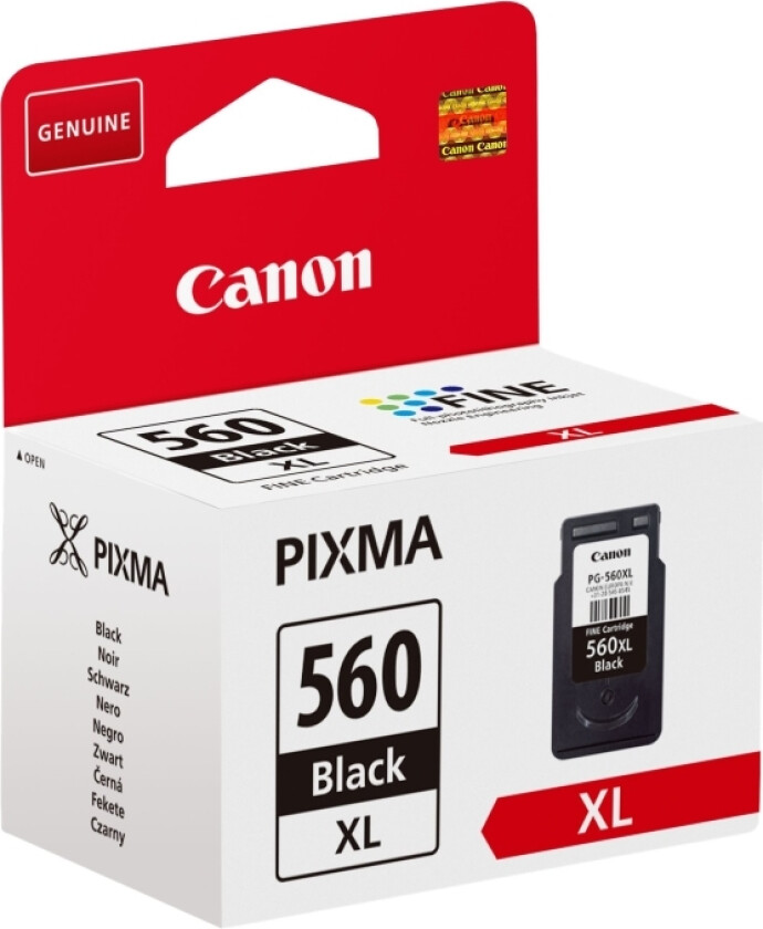 PG-560XL - 14.3 ml - Høy ytelse - svart - original - blister med sikkerhet - blekkpatron - for PIXMA TS5350, TS5351, TS5352, TS5353, TS7450, TS7451