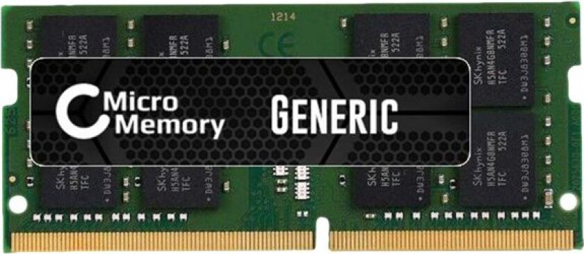- DDR4 - modul - 16 GB - SO DIMM 260-pin - 2666 MHz / PC4-21300 - 1.2 V - ikke-bufret - ikke-ECC