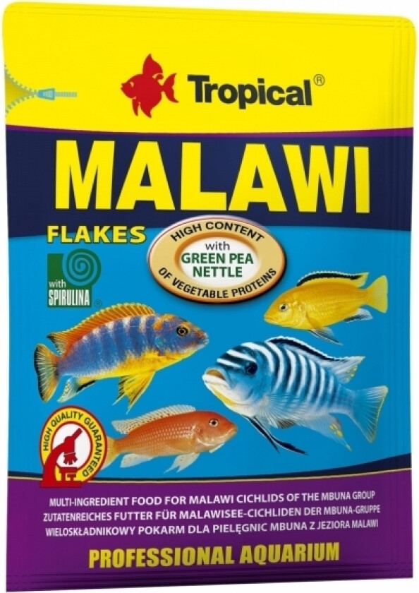 Tropisk Malawi multi-ingrediens mat for fisk 250ml