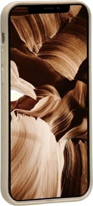 Barcelona - Baksidedeksel for mobiltelefon - 100 % biodegraderbart plantebasert materiale - Sahara-sand - for Apple iPhone 12 mini