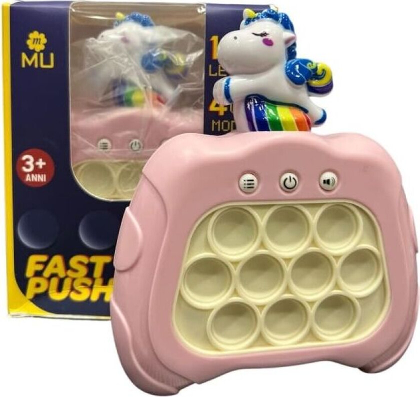 Unicorn Popit Game - Pop It Pro Light Up Game Quick Push Fidget Spill