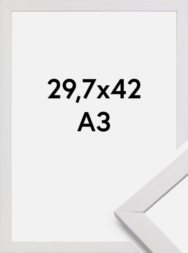 Ramme Stilren Akrylglass Hvit 29,7x42 Cm (A3)