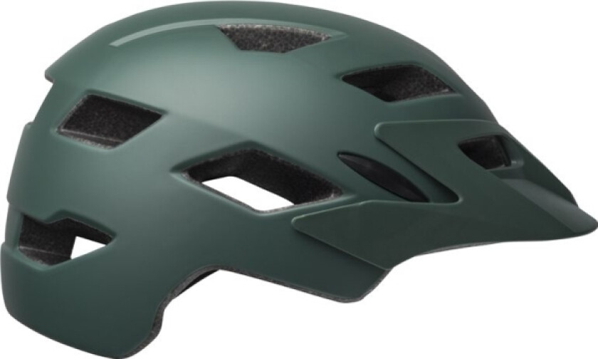 Kask juniorski Sidetrack matte dark green orange r. Uniwersalny (50–57 cm) (BEL-71018)