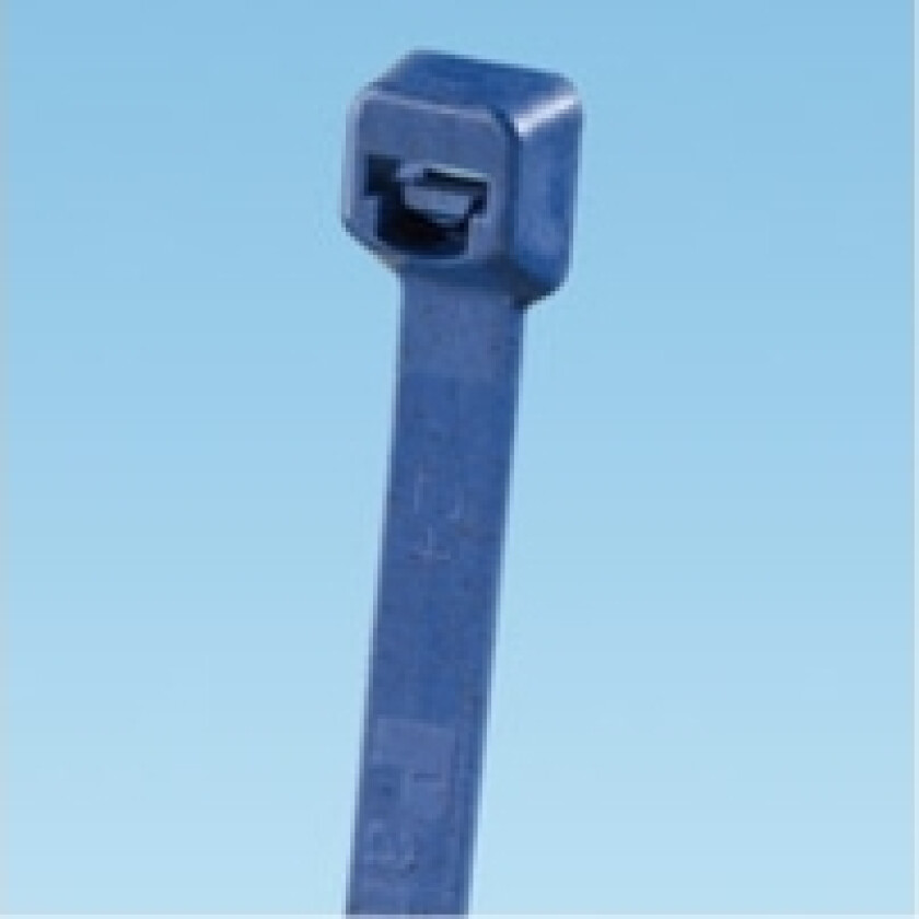 Cable Tie, 7.3”L (186mm), Standard, Metal Detectable Polypropylene, Dark Blue, 100pc