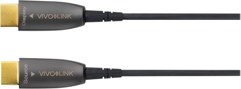 Bilde av - High Speed - HDMI-kabel - HDMI hann til HDMI hann - 5 m - fiberoptisk - svart - formstøpt, 4 K 60 Hz (4096 x 2160) støtte