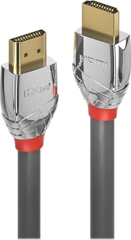 Cromo Line Standard - HDMI-kabel med Ethernet - HDMI hann til HDMI hann - 10 m - trippel beskyttelse - grå støvler - 4K-støtte