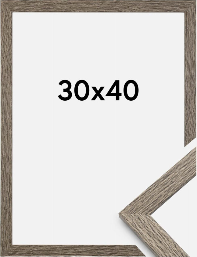 Ramme Stilren Akrylglass Dark Grey Oak 30x40 Cm