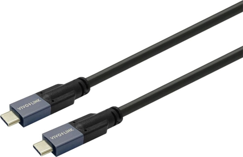 Vivolink - Usb-Kabel - 24 Pin Usb-C (Hann) Til 24 Pin Usb-C (Hann) - Usb 3.2 Gen 2 / Displayport 1.4 - 5 - 20 V - 5 A - 7 M - Up To 20 Gbps Data Tran