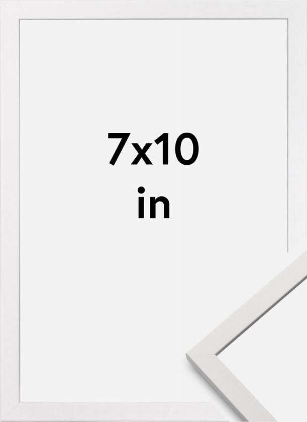 Ramme Edsbyn Akrylglass Hvit 7x10 Inches (17,78x25,4 Cm)