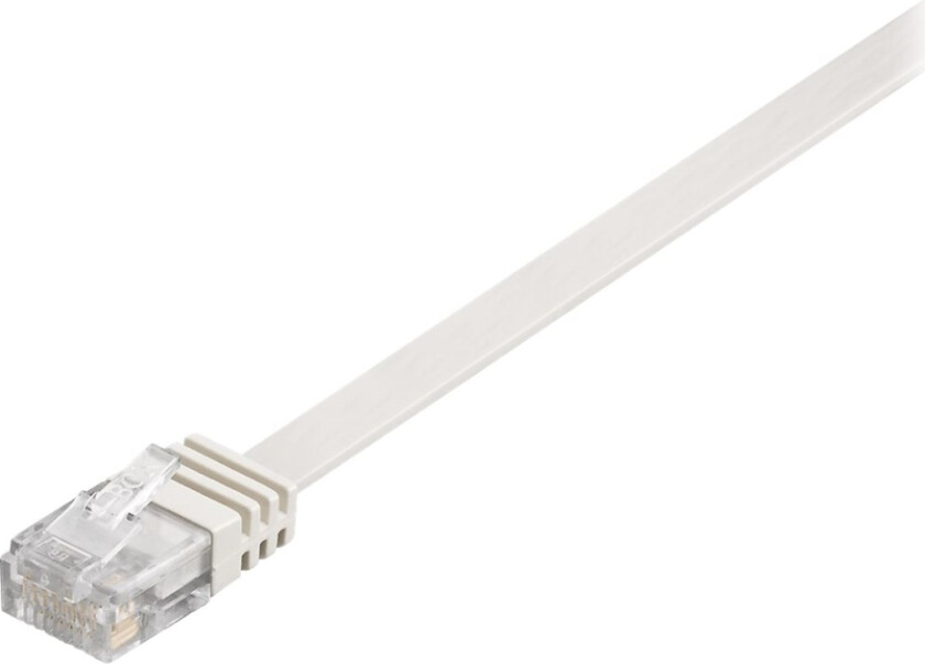 Microconnect - Nettverkskabel - Rj-45 (Hann) Til Rj-45 (Hann) - 1.5 M - Utp - Cat 6 - Flertrådet, Flat - Hvit