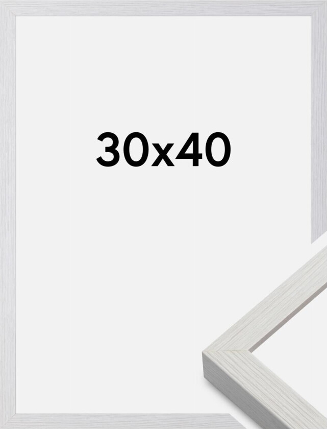 Ramme  Premium Quadrum Snøhvit 30x40  Cm