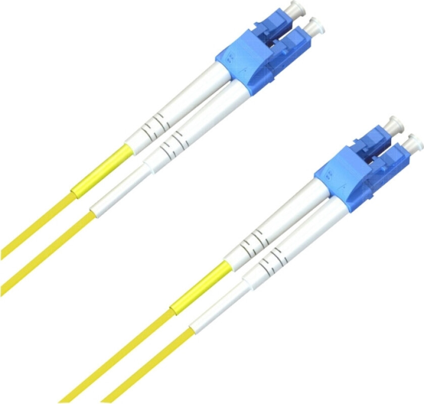 MicroConnect - Nettverkskabel - LC/UPC-enkeltmodus (hann) til LC/UPC-enkeltmodus (hann) - 20 m - fiberoptisk - 9 / 125 micron - OS1 - gul