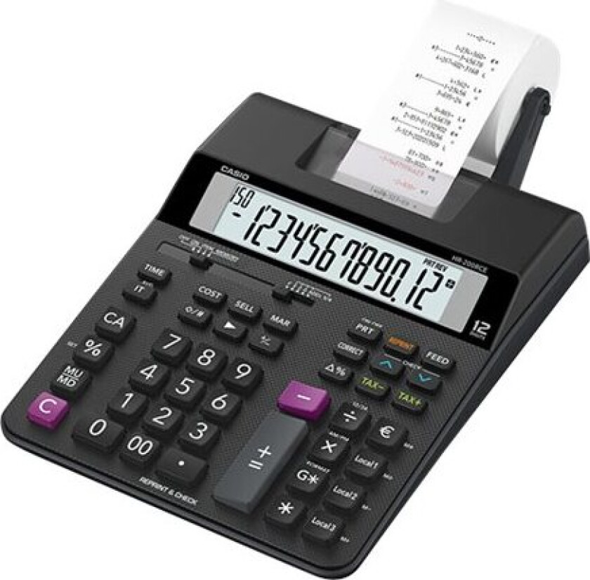 Strimmelregner HR-200RCE Euro m/stort 12 cifret display