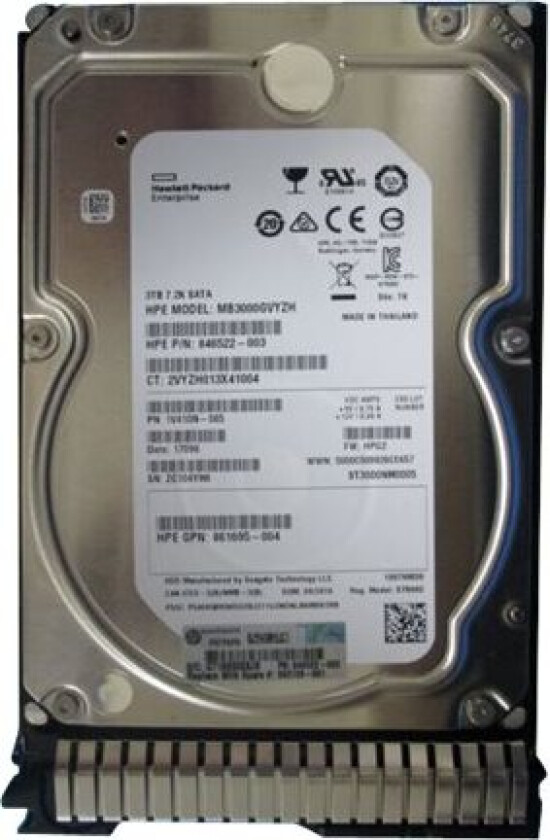 E Midline - Harddisk - 3 TB - hot-swap - 3.5 LFF - SAS 6Gb/s - 7200 rpm - med E Smart Carrier