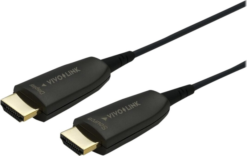 Bilde av Professional - HDMI-kabel med Ethernet - HDMI hann til HDMI hann - 10 m - fiberoptisk - svart - 8 K 60 Hz (7680 x 4320) støtte