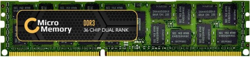 - DDR3 - modul - 4 GB - DIMM 240-pin - 1333 MHz / PC3-10600 - 1.5 V - registrert - ECC