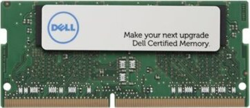 - DDR4 - modul - 8 GB - SO DIMM 260-pin - 2400 MHz / PC4-19200 - 1.2 V - ikke-bufret - ikke-ECC - for Inspiron 11 3185, 13 7375, 15 35XX, 55XX, 5775 Latitude 3390 2-in-1, 35XX OptiPlex 5250