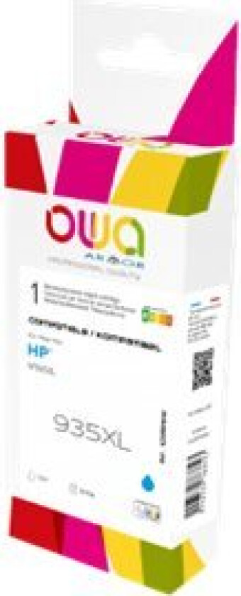OWA - 12 ml - cyan - kompatibel - gjenfabrikert - blekkpatron - for HP Officejet 6812, 6815, 6820 Officejet Pro 6230, 6230 ePrinter, 6830, 6835