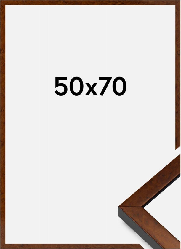 Ramme Ares Akrylglass Burr Walnut 50x70 Cm