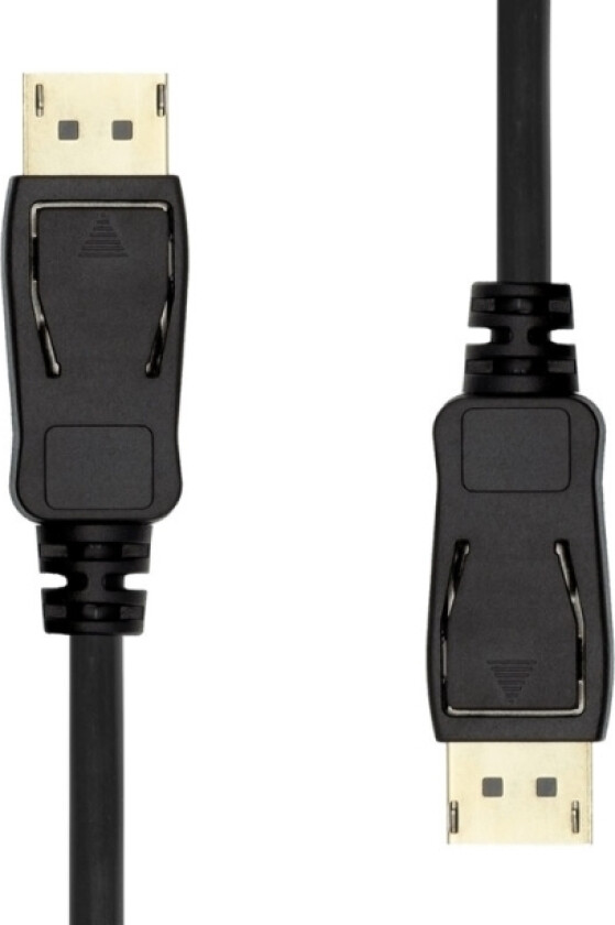 - DisplayPort-kabel - DisplayPort (han) til DisplayPort (han) - DisplayPort 1.4 - 1.5 m - 8K-støtte - sortering