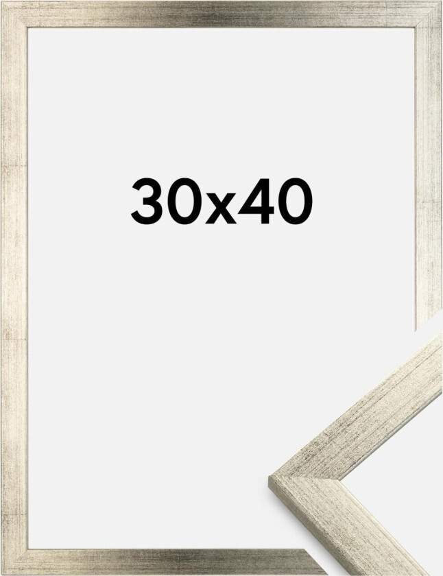 Ramme Stilren Akrylglass Sølv 30x40 Cm