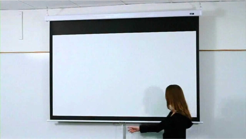Manual Series M100XWH - Projeksjonsskjerm - 100 (254 cm) - 16:9 - Matte White