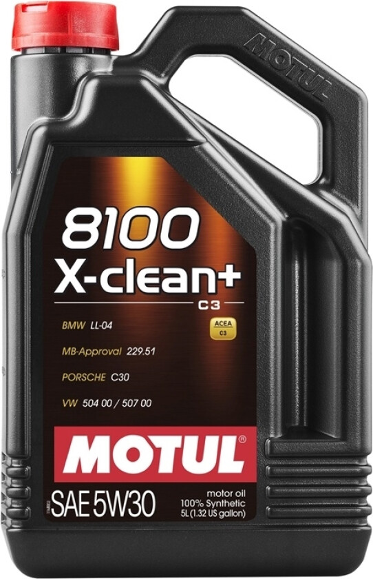 Motorolje 8100 X-Clean + syntetisk 5W-30 5L