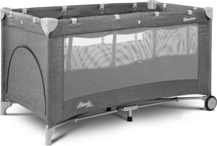 Bilde av BASIC PLUS reiseseng, lekegrind + bag - grafitt