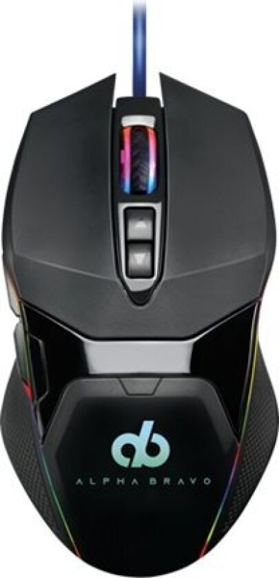 GZ-1, Høyre hendt, USB Type-A, 6400 DPI, 1 ms, Sort