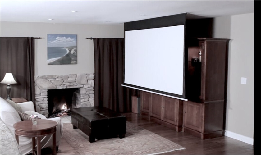 Evanesce B Series EB100HW2-E12 - Projeksjonsskjerm - takmonterbar, monterbar i tak - motorisert - 100 (254 cm) - 16:9 - MaxWhite FG - hvit, RAL 9003