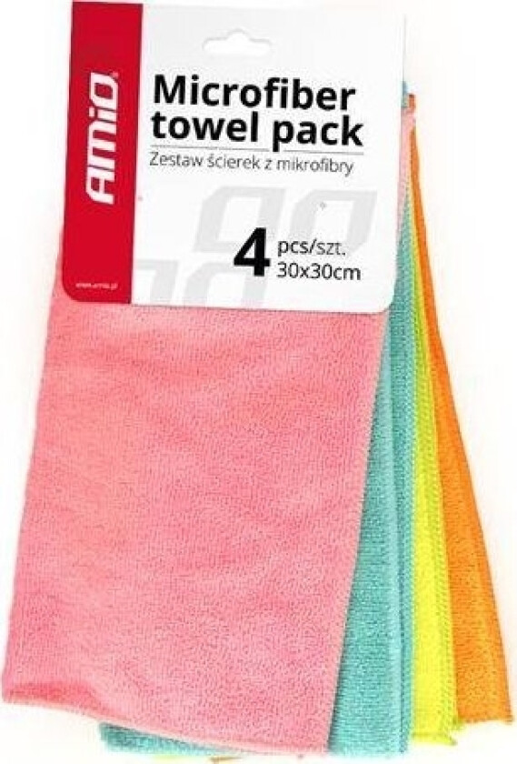 AMiO mikrofiberkluter 4 stk 30x30 Cwash-02