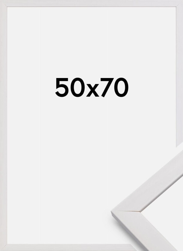 Bilde av Ramme Stilren Akrylglass Hvit 50x70 Cm