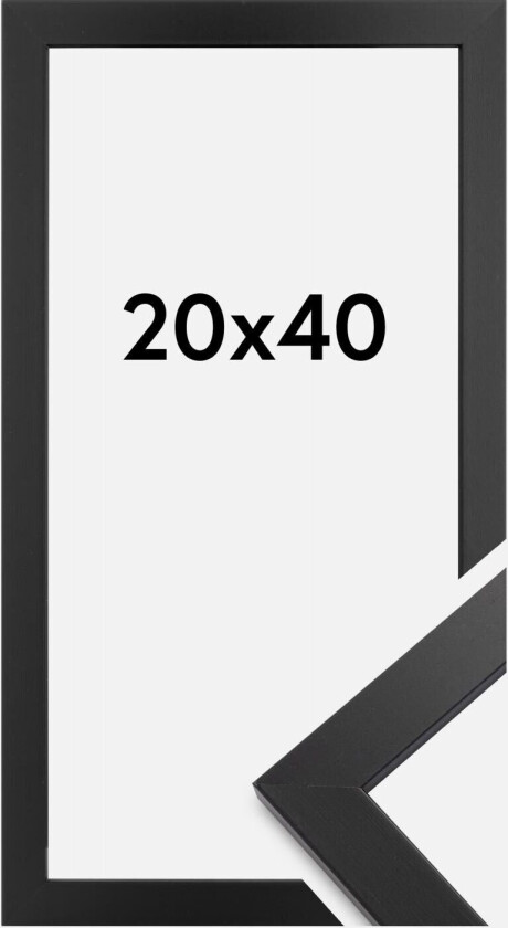 Ramme Black Wood 20x40 Cm