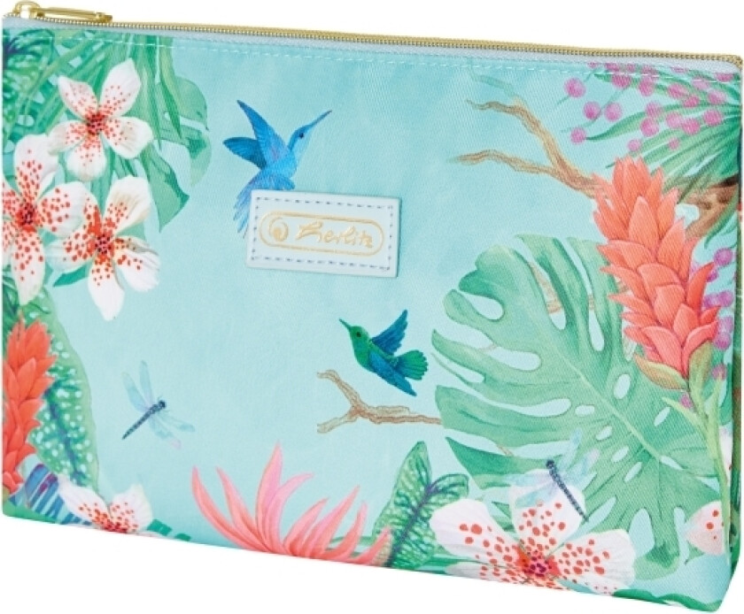 Ladylike Jungle flat cosmetic pencil case