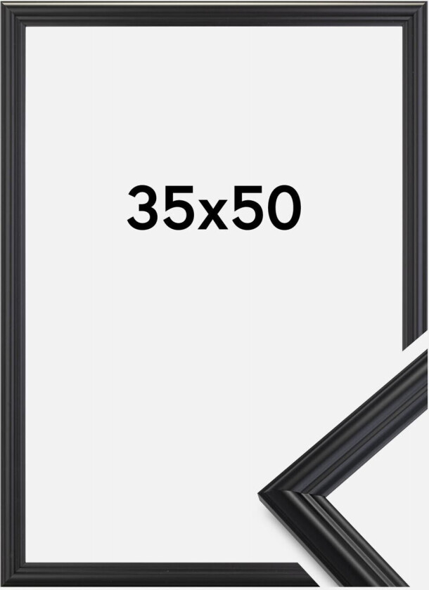 Ramme Siljan Akrylglass Svart 35x50 Cm