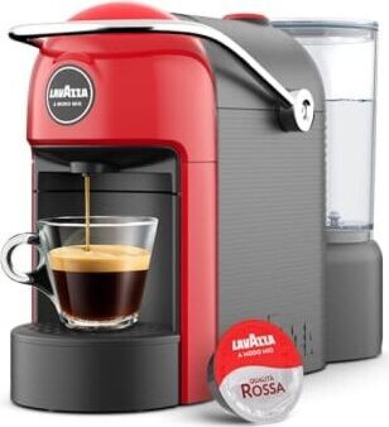 Lavazza Jolie, Kapseldrevet kaffemaskin, 0,6 l, Kaffe kapsyl, 1250 W, Sort, Rød