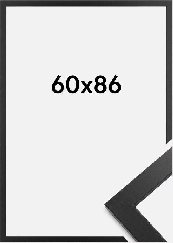 Ramme Black Wood Akrylglass 60x86 Cm