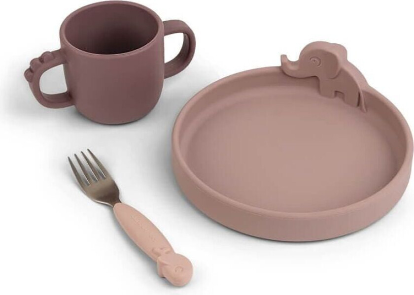 Peekaboo Spisesæt Deer Friends Powder