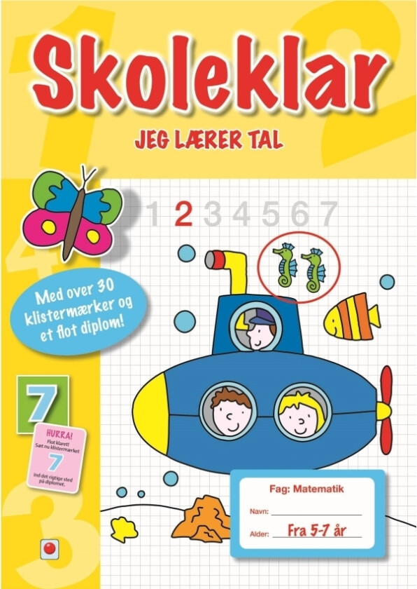 Skoleklar Jeg Lærer Tal
