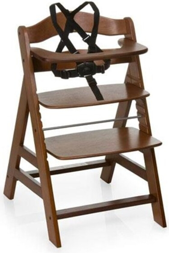 Hauck Alpha+, Tradisjonell barnestol, Hard Stol, Valnøtt, Monokromatisk, 5-punkt, 90 kg