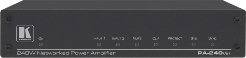 PA-240Net - Effektforsterker - 2 x 120 watt