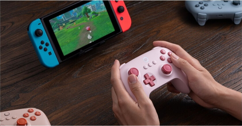 Ultimate 2.4G Wireless Controller (Hall Effect) with Charging Dock - Pink - Gamepad - Android