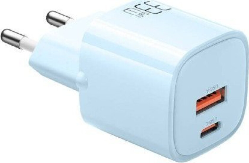 GaN 33W mains charger Mcdodo CH-0154 USB-C, USB-A (blue)