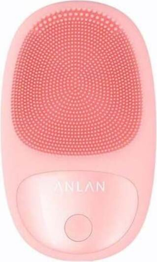 Silikon Mini Sonic ansiktsbørste med magnetisk lader ANLAN 01-AJMY21-04A (rosa)