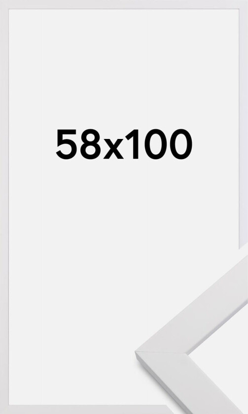 Ramme White Wood 58x100 Cm