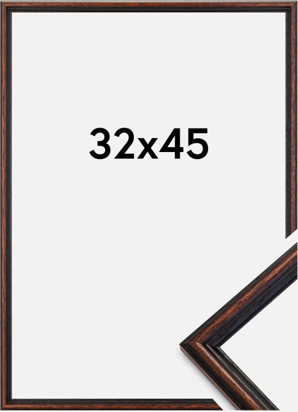 Ramme Horndal Akrylglass Valnøtt 32x45 Cm